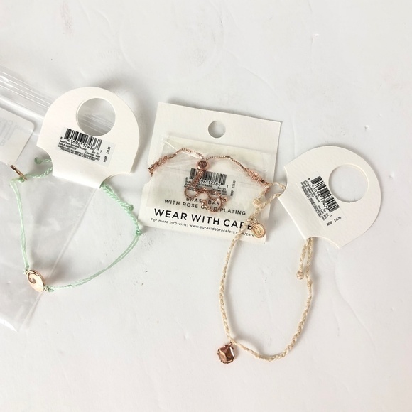 NWT pura vida set of 3 bracelets Rosie Coin & La Concha Bracelet Stack - Picture 5 of 5